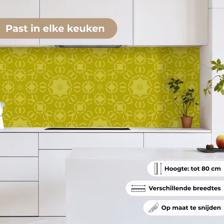 Keuken achterwand - Kompas - Groen - Patronen — 4