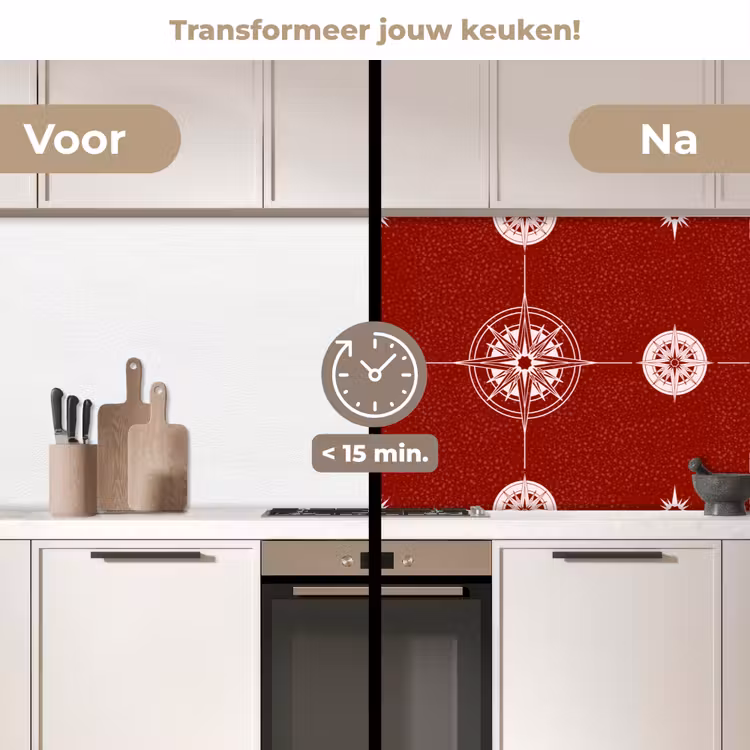 Keuken achterwand - Kompas - Reizen - Patronen — 2