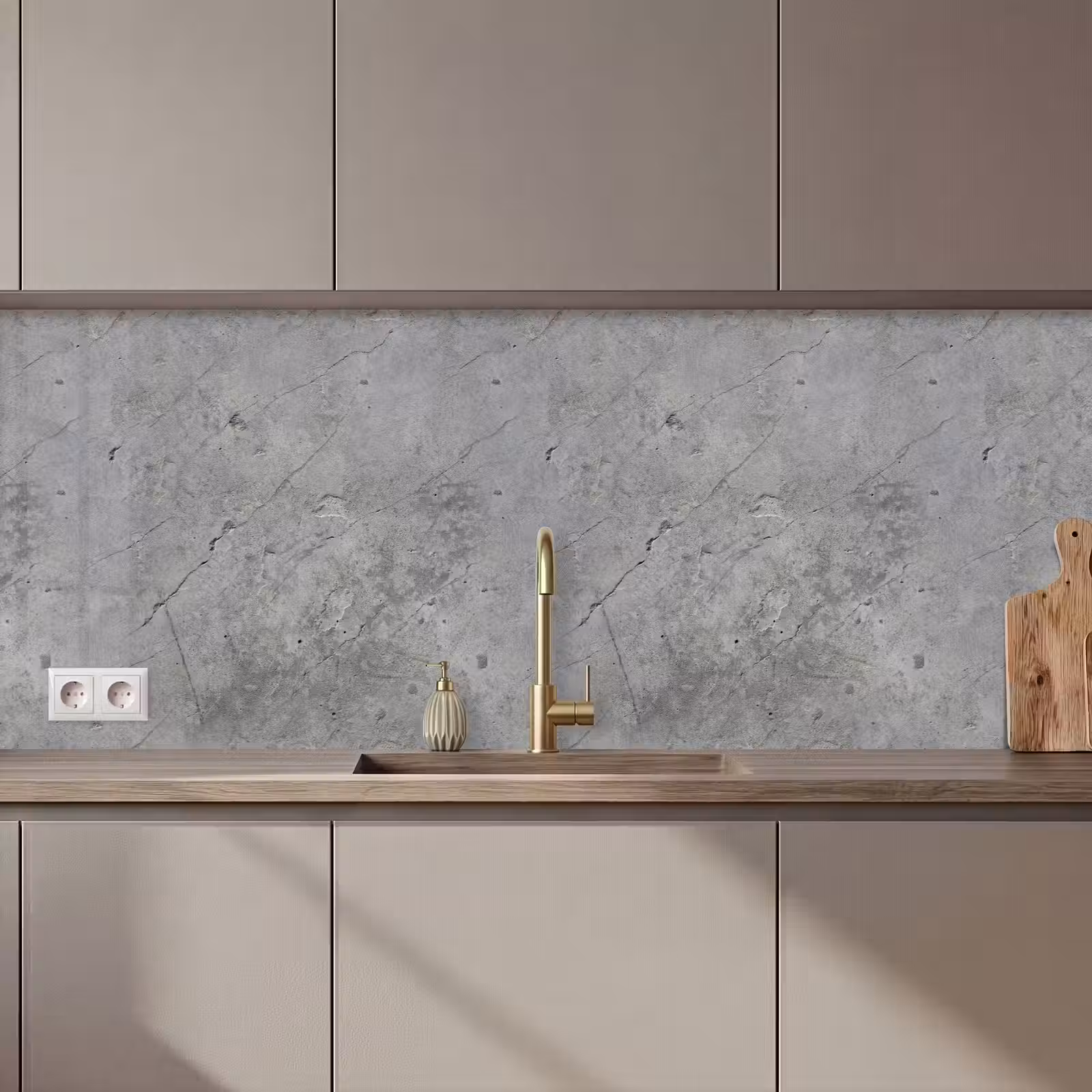 Keuken achterwand - Patronen - Beton - Oud — 1