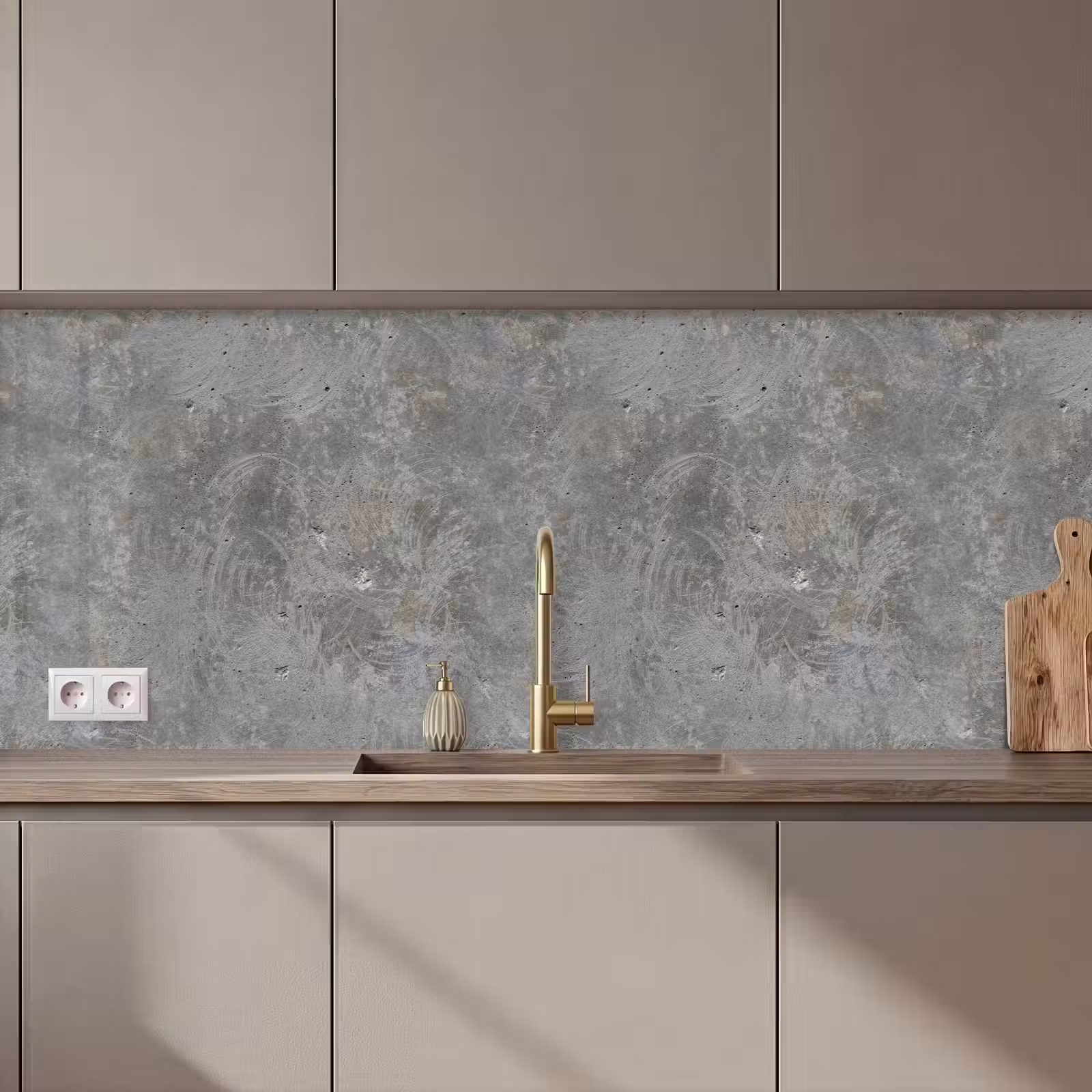 Keuken achterwand - Stenen - Beton - Patronen — 1