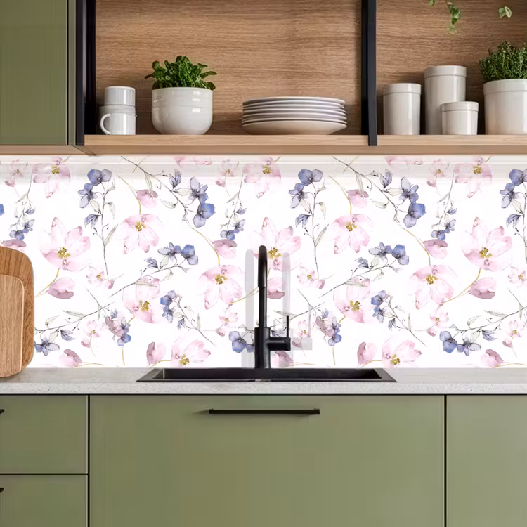 Keuken achterwand - Bloemen - Waterverf - Bohemian - Patroon — 5