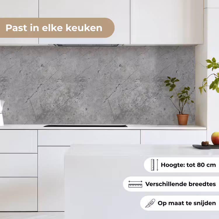Keuken achterwand - Patronen - Beton - Oud — 4