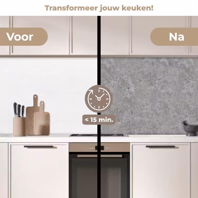 Keuken achterwand - Patroon - Cement - Beton — 2
