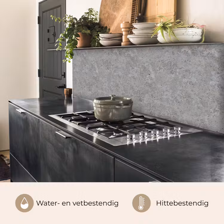 Keuken achterwand - Patroon - Cement - Beton — 3