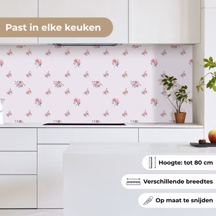Keuken achterwand - Patroon - Rozen - Bloemen — 4