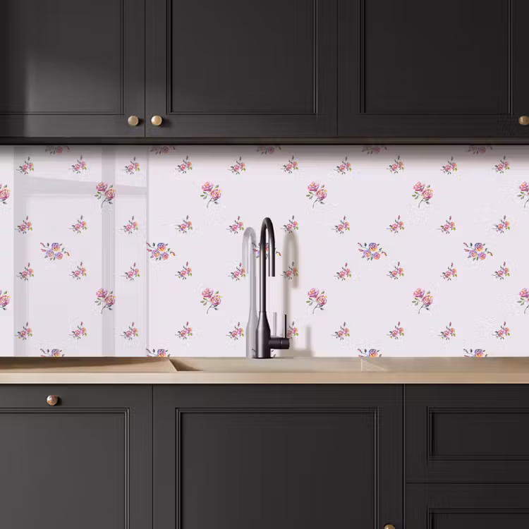 Keuken achterwand - Patroon - Rozen - Bloemen — 6