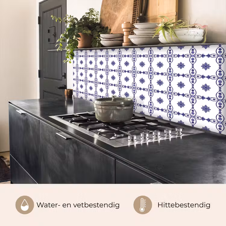 Keuken achterwand - Portugal - Patronen - Blauw — 3