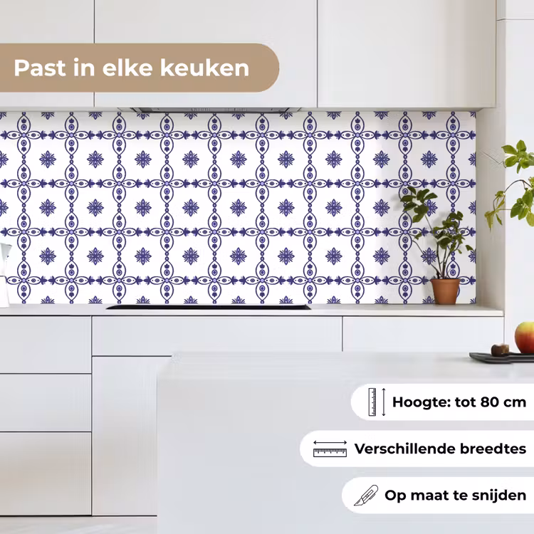 Keuken achterwand - Portugal - Patronen - Blauw — 4