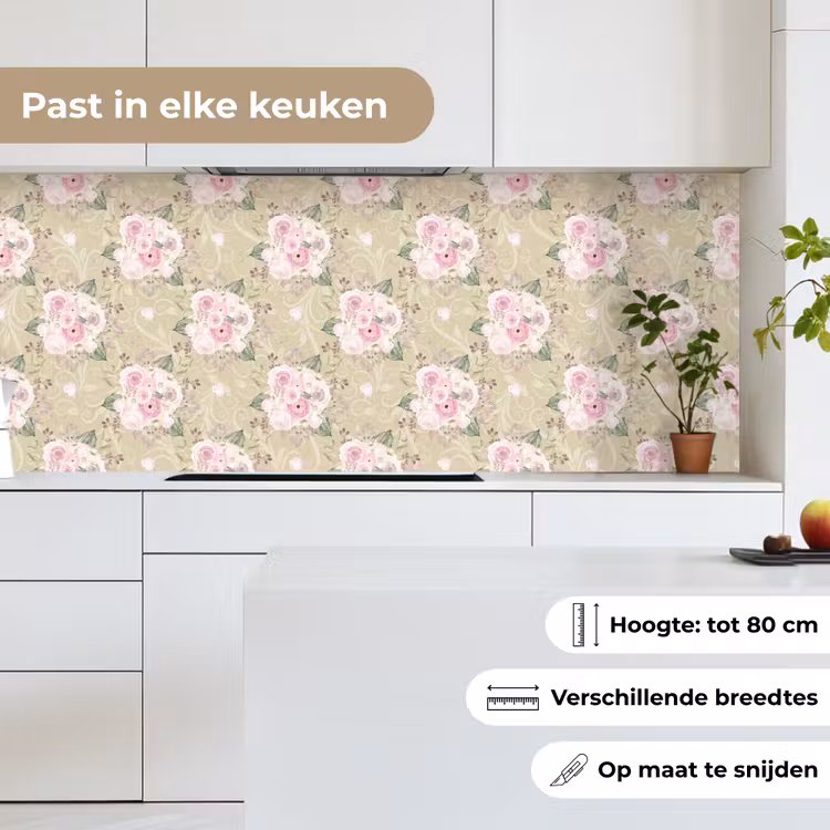 Keuken achterwand - Roos - Patronen - Bloemen — 4