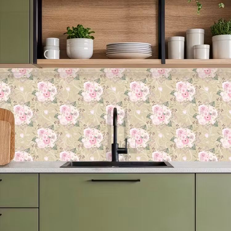 Keuken achterwand - Roos - Patronen - Bloemen — 5