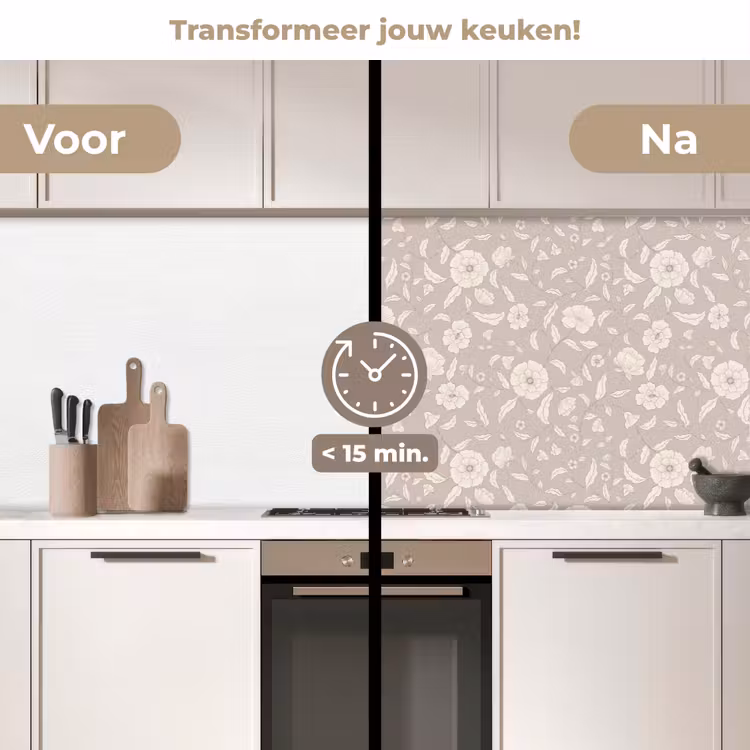 Keuken achterwand - Bloemen - Blaadjes - Patroon — 2