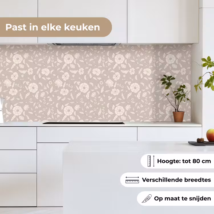 Keuken achterwand - Bloemen - Blaadjes - Patroon — 4