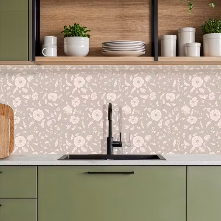 Keuken achterwand - Bloemen - Blaadjes - Patroon — 5