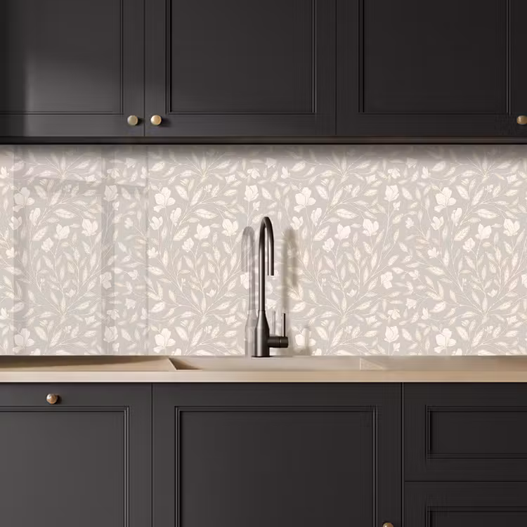 Keuken achterwand - Bloemen - Steel - Blaadjes — 6