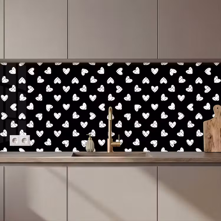 Keuken achterwand - Hart - Design - Geometrie - Patroon — 1