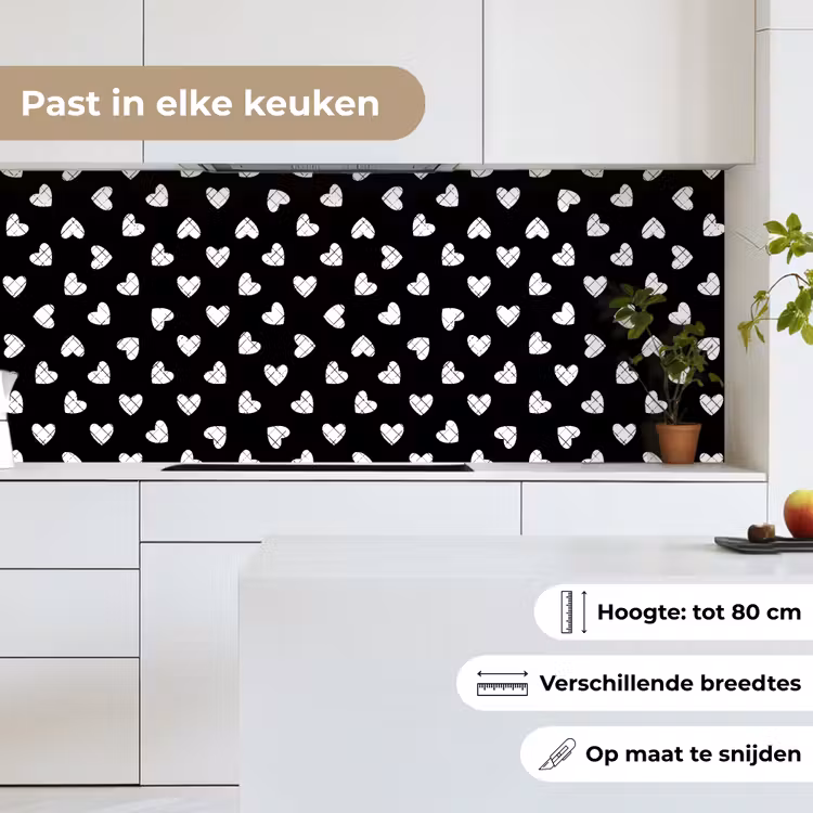 Keuken achterwand - Hart - Design - Geometrie - Patroon — 4