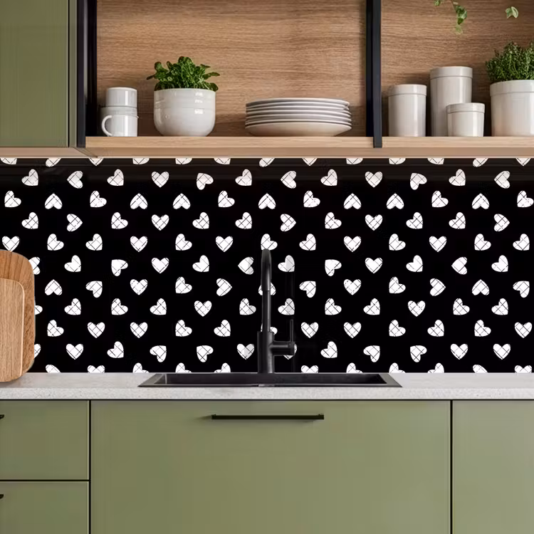 Keuken achterwand - Hart - Design - Geometrie - Patroon — 5