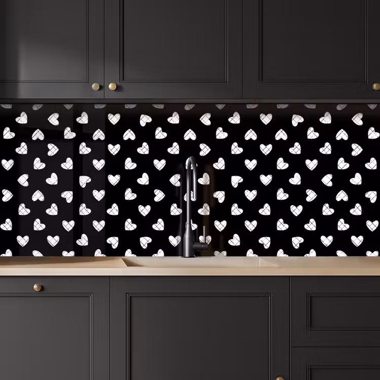 Keuken achterwand - Hart - Design - Geometrie - Patroon — 6