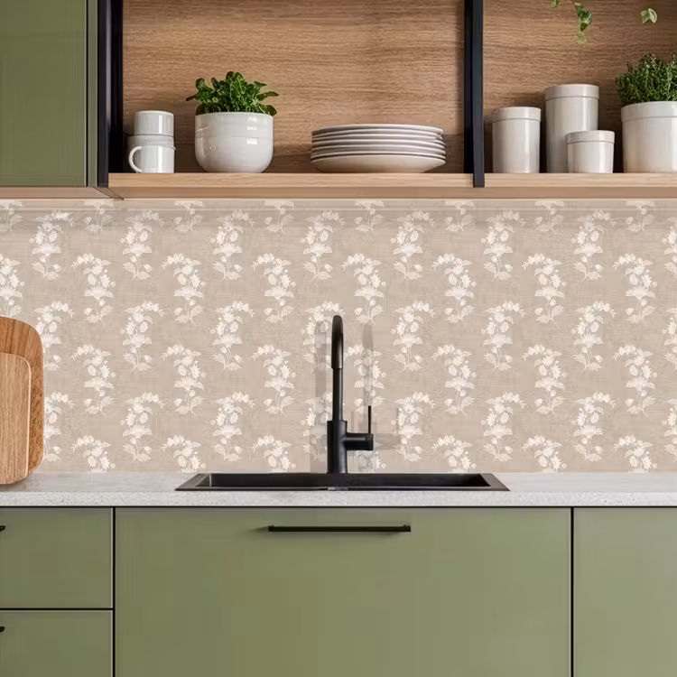 Keuken achterwand - Motief - Beige - Linnen — 5