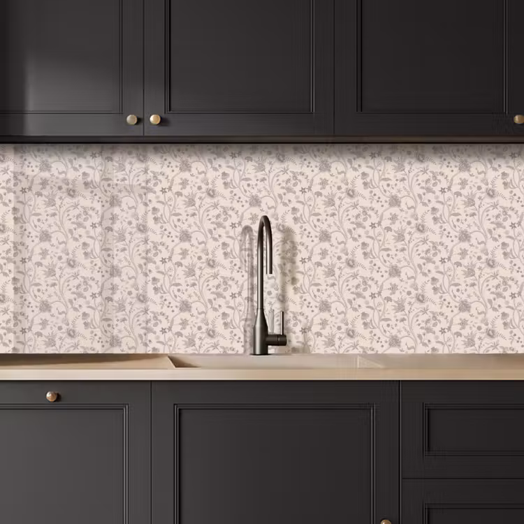 Keuken achterwand - Patroon - Bloemen - Paars — 6
