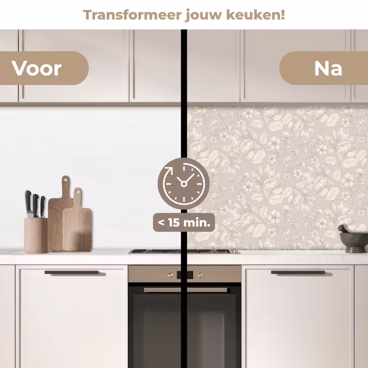 Keuken achterwand - Pioenrozen - Bloesem - Bessen — 2