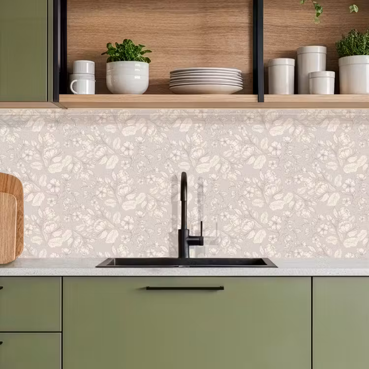 Keuken achterwand - Pioenrozen - Bloesem - Bessen — 5