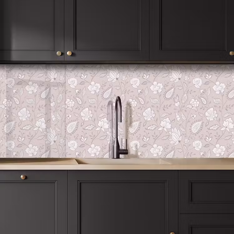 Keuken achterwand - Bloemen - Getekend - Lavendel — 6