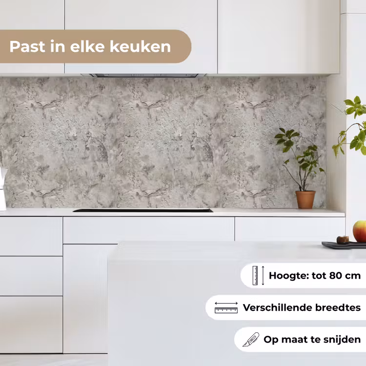 Keuken achterwand - Beton - Grijs - Muur — 4