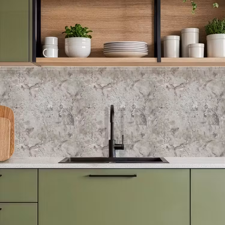 Keuken achterwand - Beton - Grijs - Muur — 5