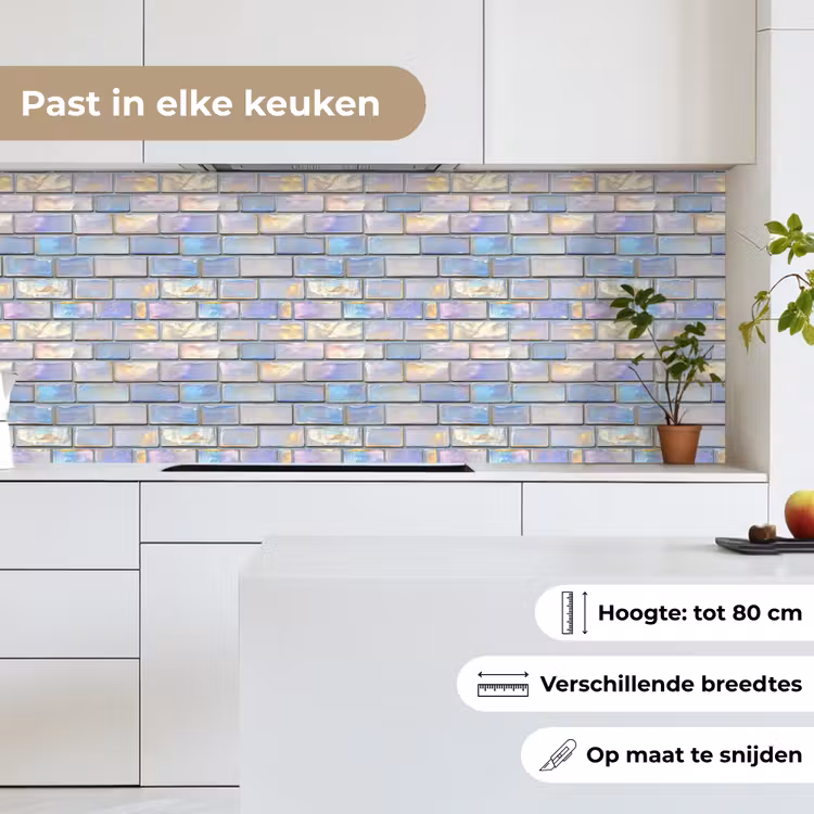 Keuken achterwand - Glans - Muur - Parelmoer — 4