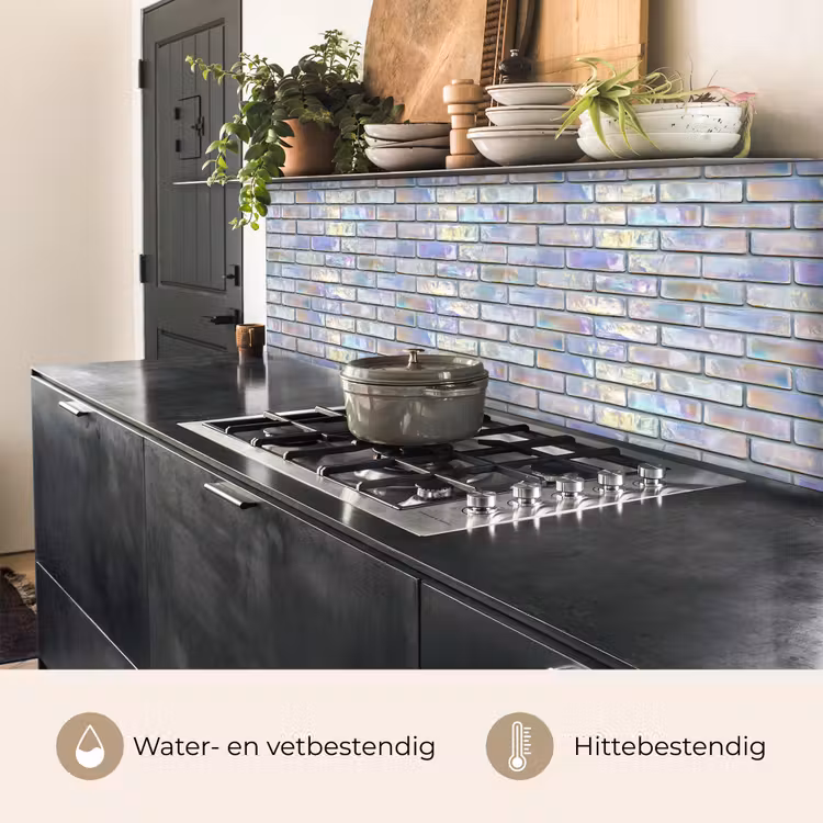 Keuken achterwand - Glimmende - Muur - Stenen — 3