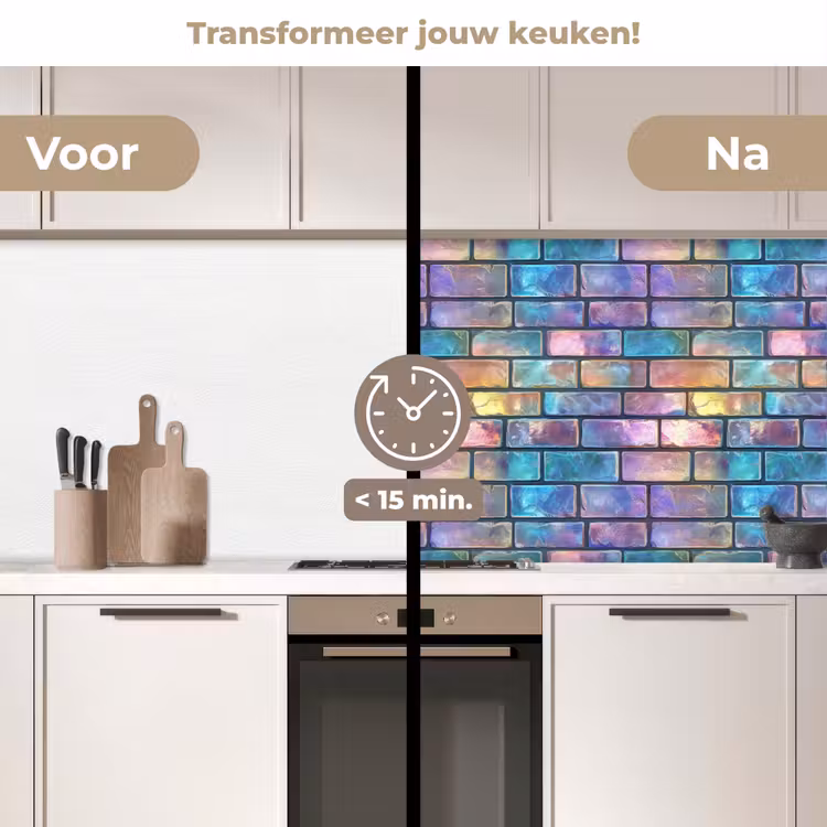 Keuken achterwand - Gloed - Kleuren - Muur - Glans — 2