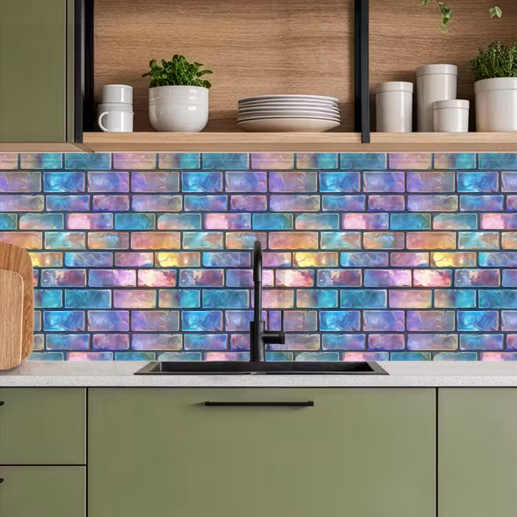 Keuken achterwand - Gloed - Kleuren - Muur - Glans — 5