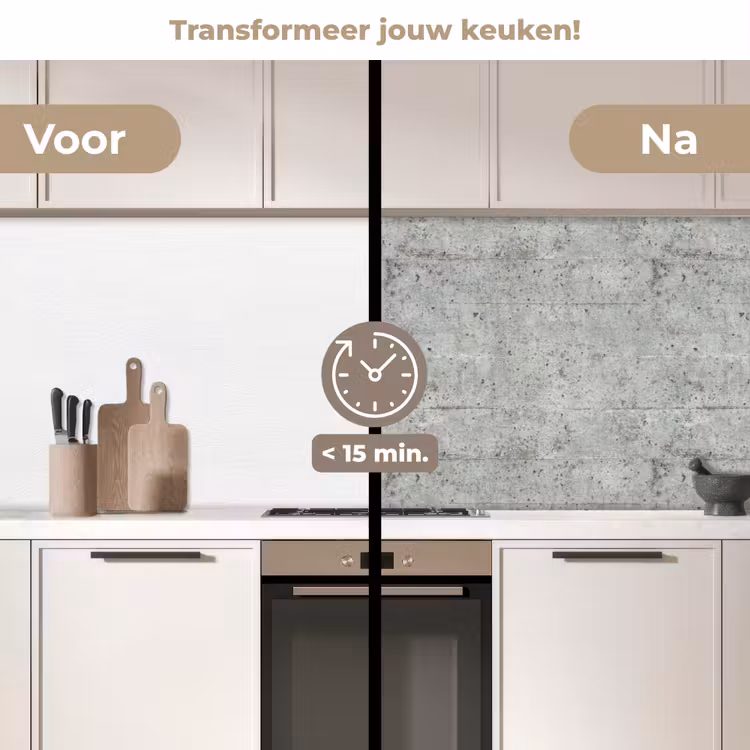 Keuken achterwand - Grijs - Muur - Poriën — 2