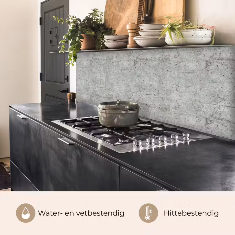 Keuken achterwand - Grijs - Muur - Poriën — 3