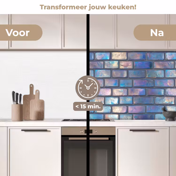 Keuken achterwand - Metallic - Bakstenen - Glans - Kleuren — 2