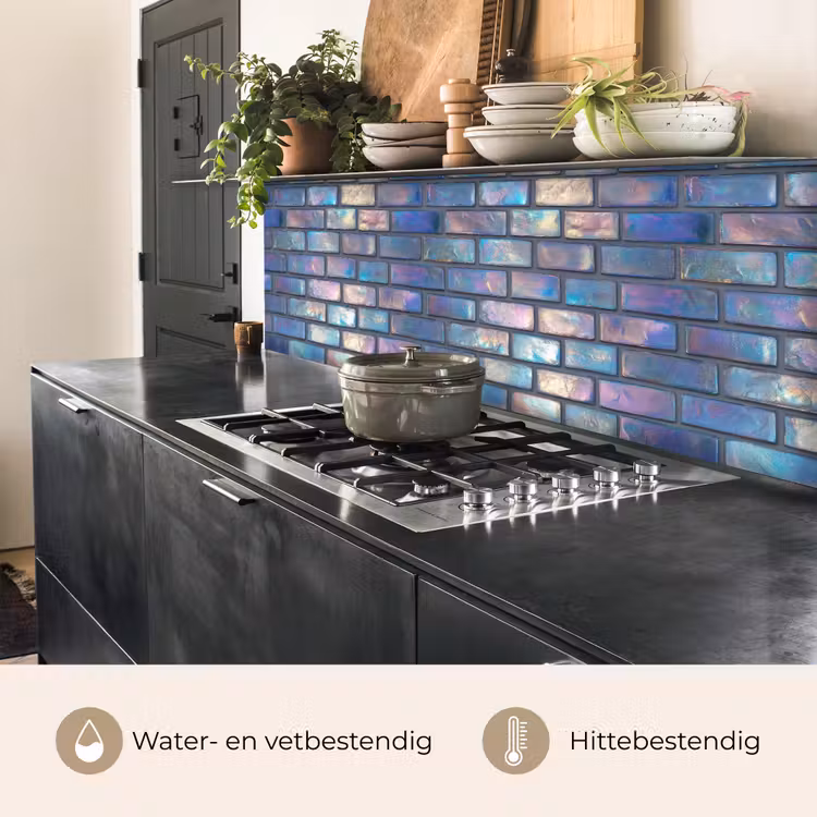 Keuken achterwand - Metallic - Bakstenen - Glans - Kleuren — 3