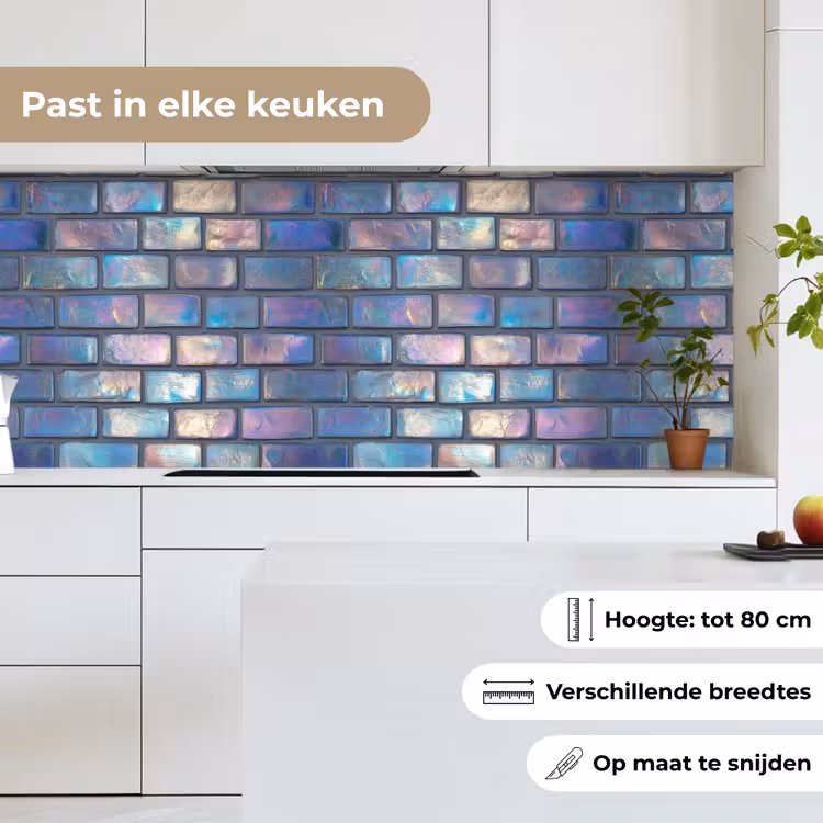 Keuken achterwand - Metallic - Bakstenen - Glans - Kleuren — 4