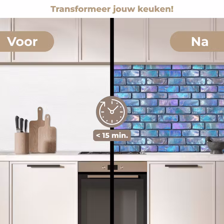 Keuken achterwand - Muur - Iriserende - Kleuren — 2