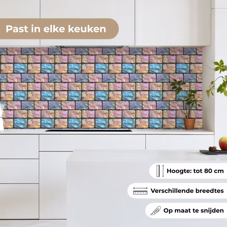 Keuken achterwand - Parelmoerig - Bakstenen - Muur — 4
