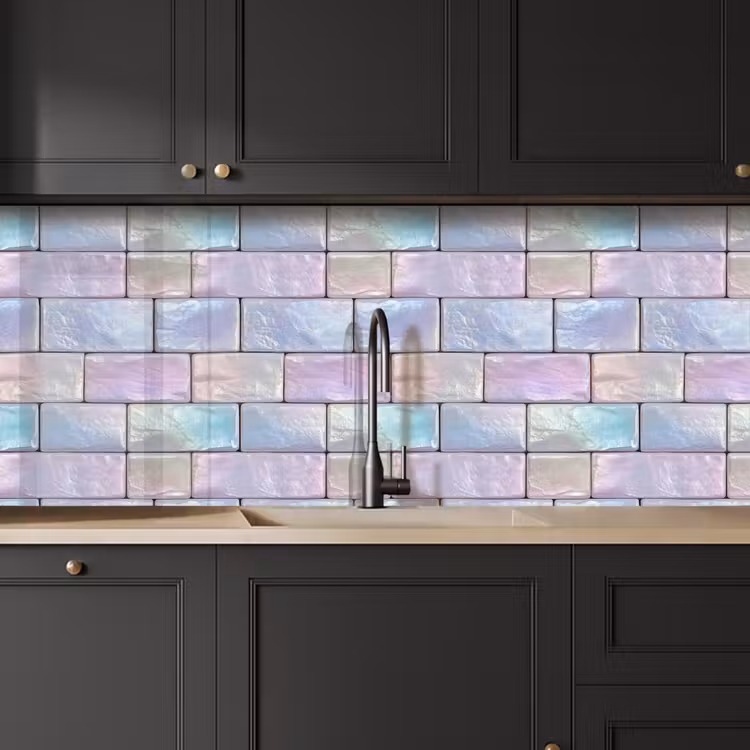 Keuken achterwand - Pastelglans - Steen - Reflectie — 6