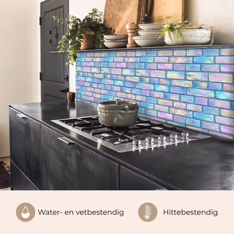 Keuken achterwand - Regenboog - Glans - Steen — 3