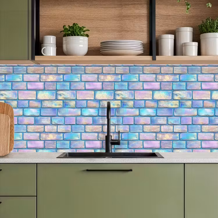 Keuken achterwand - Regenboog - Glans - Steen — 5