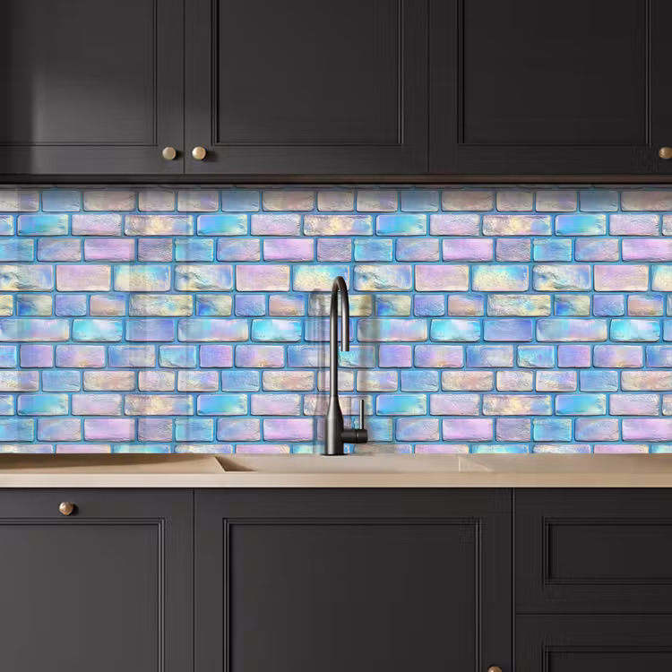 Keuken achterwand - Regenboog - Glans - Steen — 6