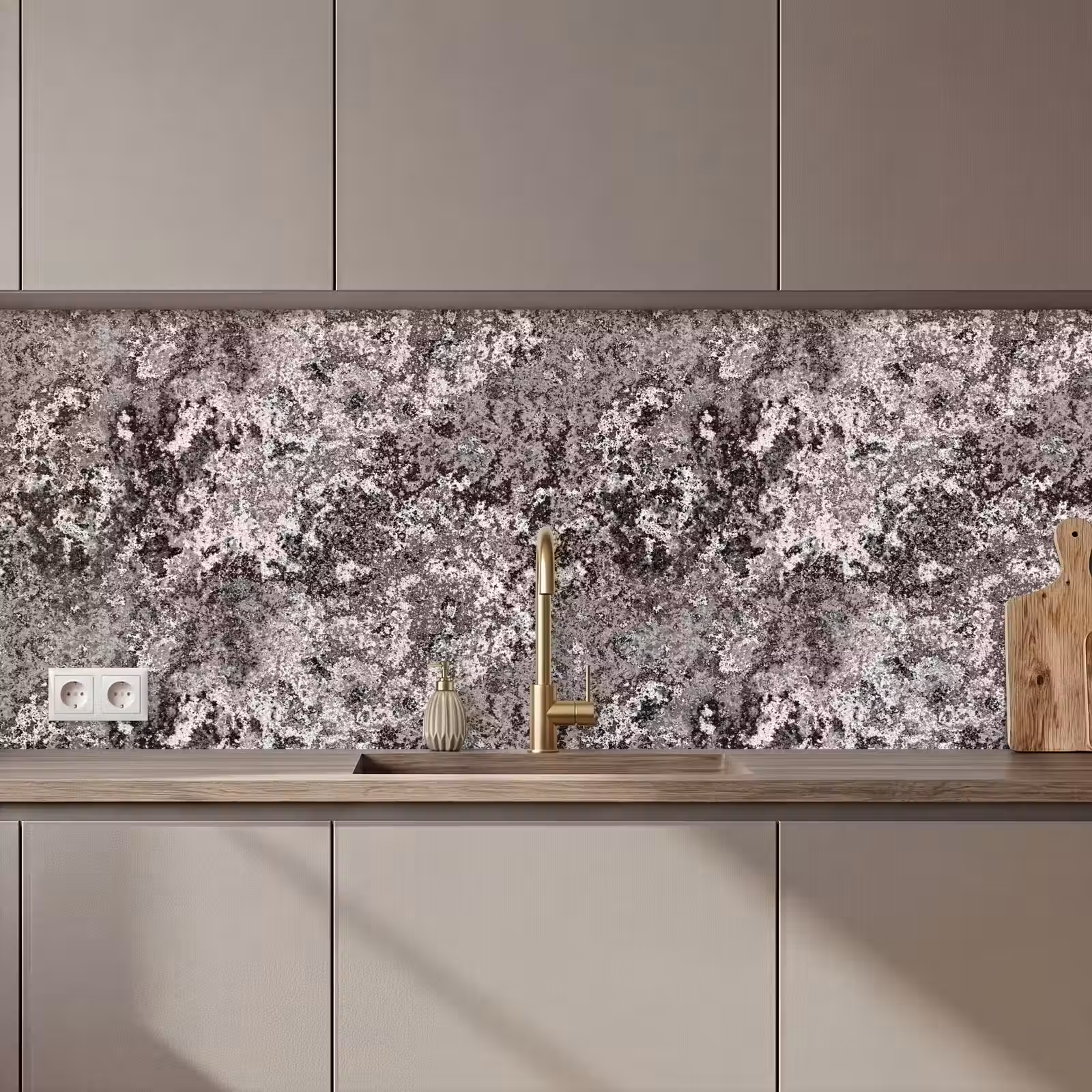 Keuken achterwand - Grijs - Roest - Patroon — 1