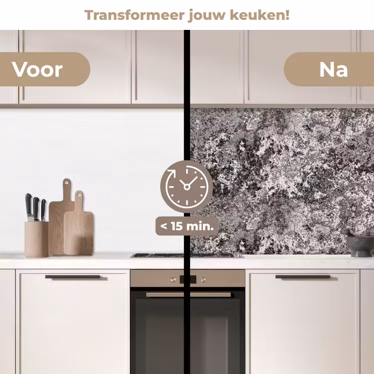Keuken achterwand - Grijs - Roest - Patroon — 2