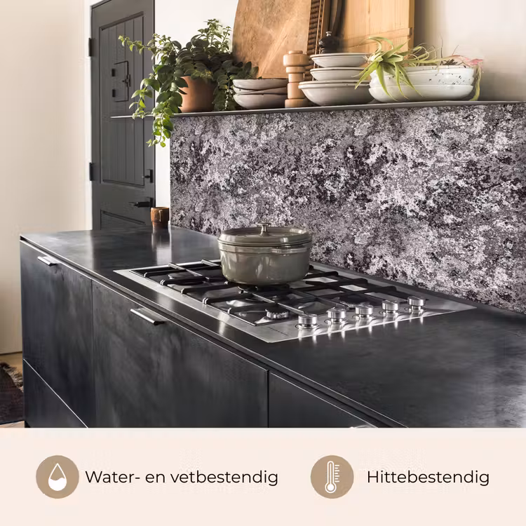 Keuken achterwand - Grijs - Roest - Patroon — 3