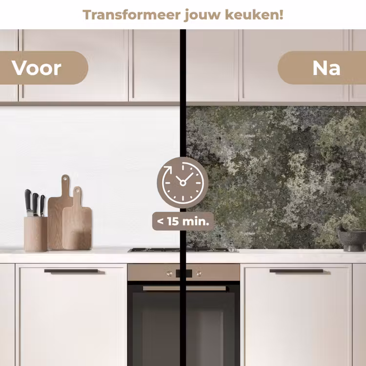 Keuken achterwand - Groen - Roest - Vlekken — 2