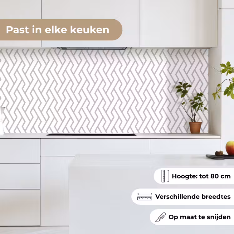 Keuken achterwand - Grafisch - Patroon - Modern - Lijn — 4