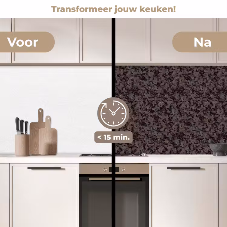 Keuken achterwand - Donker - Grijs - Patroon — 2